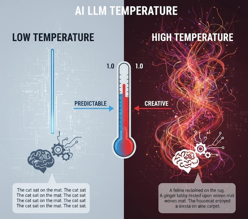 Šta je temperatura u LLM modelima i zašto je važna?