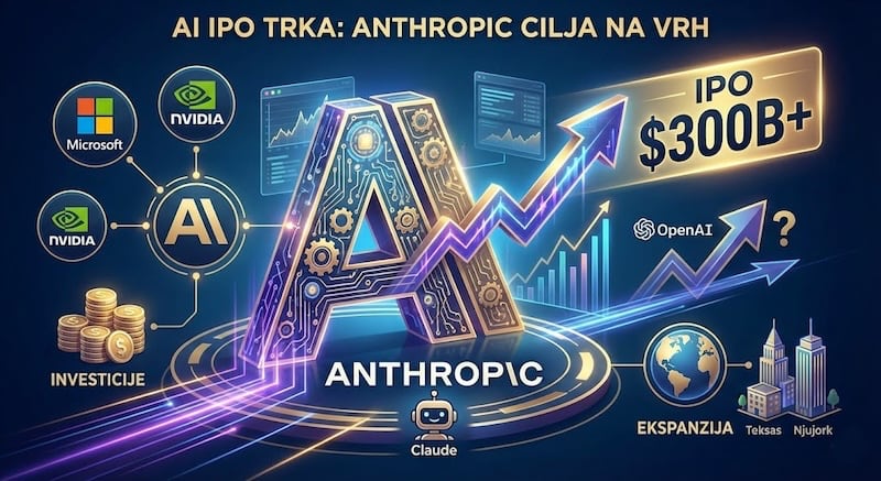 Anthropic priprema jedan od najvećih IPO-a ikada u trci sa OpenAI