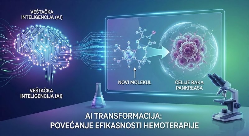 Molekul dizajniran veštačkom inteligencijom u borbi protiv raka pankreasa