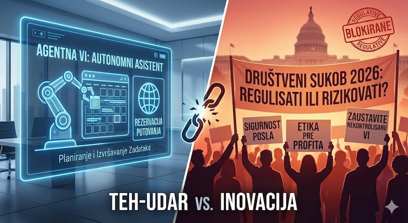 Agentni AI i "veliki AI sukob" 2026: autonomne mašine i bitka za regulaciju