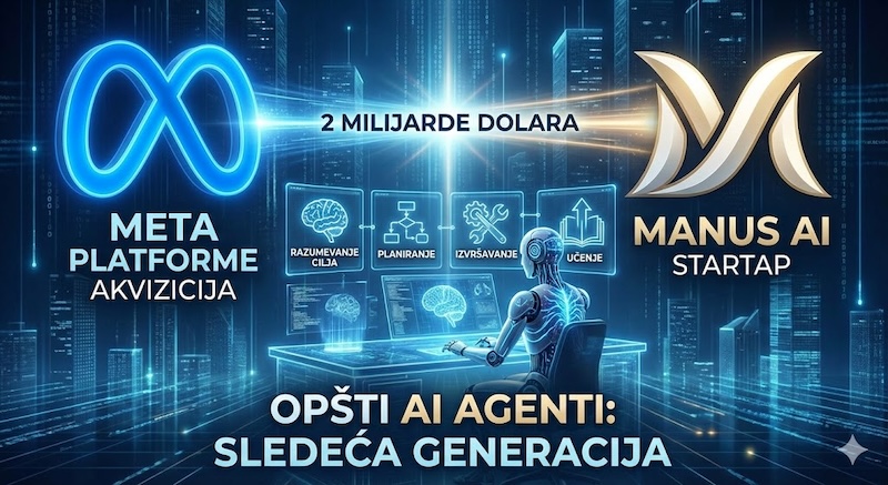 Meta kupuje Manus AI: Trka za "opštim AI agentom" se zahuktava
