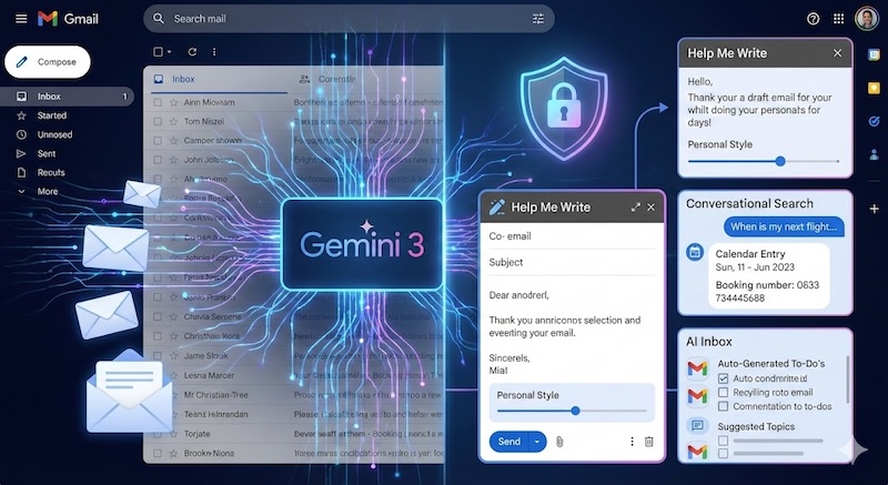 Gmail postaje vaš lični AI asistent uz Gemini 3