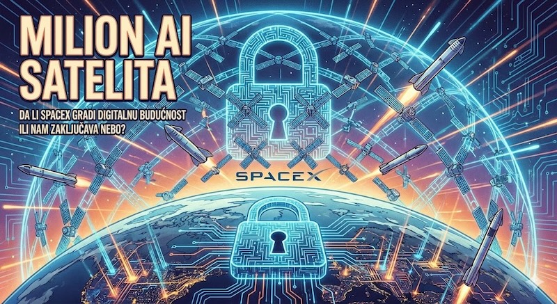 Milion AI satelita: Da li SpaceX gradi digitalnu budućnost ili nam zaključava nebo?