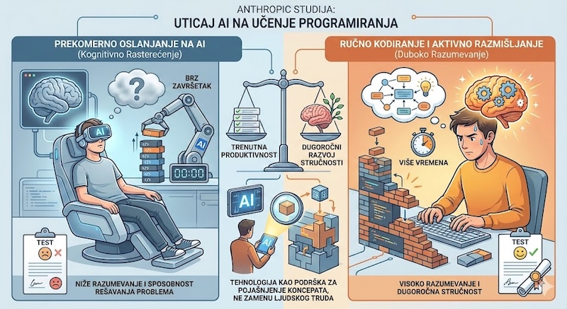 Da li nas AI čini lošijim programerima?