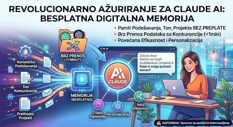 Claude AI: Besplatna trajna memorija