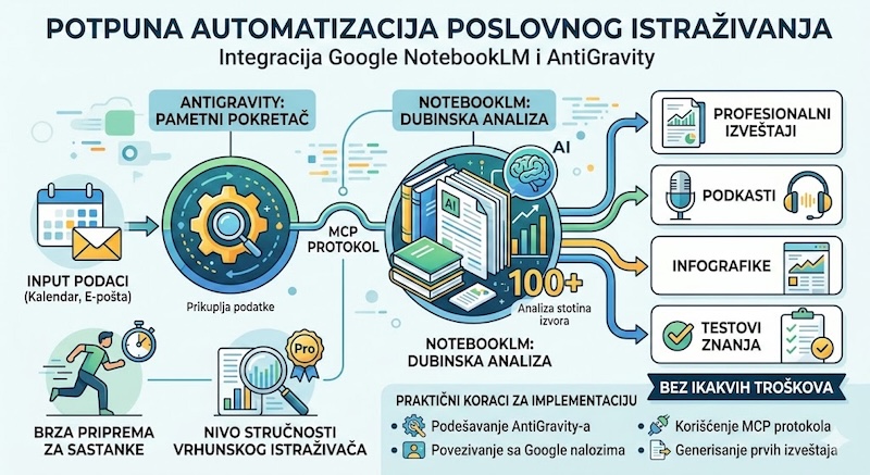 Automatizacija dubinskog istraživanja: NotebookLM i AntiGravity