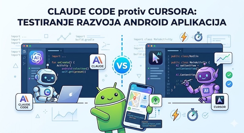 Claude Code protiv Cursora: Testiranje razvoja Android aplikacija
