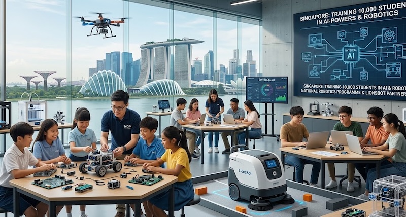 Singapur će obučiti 10.000 učenika i studenata za pravljenje i korišćenje robota pokretanih sa AI