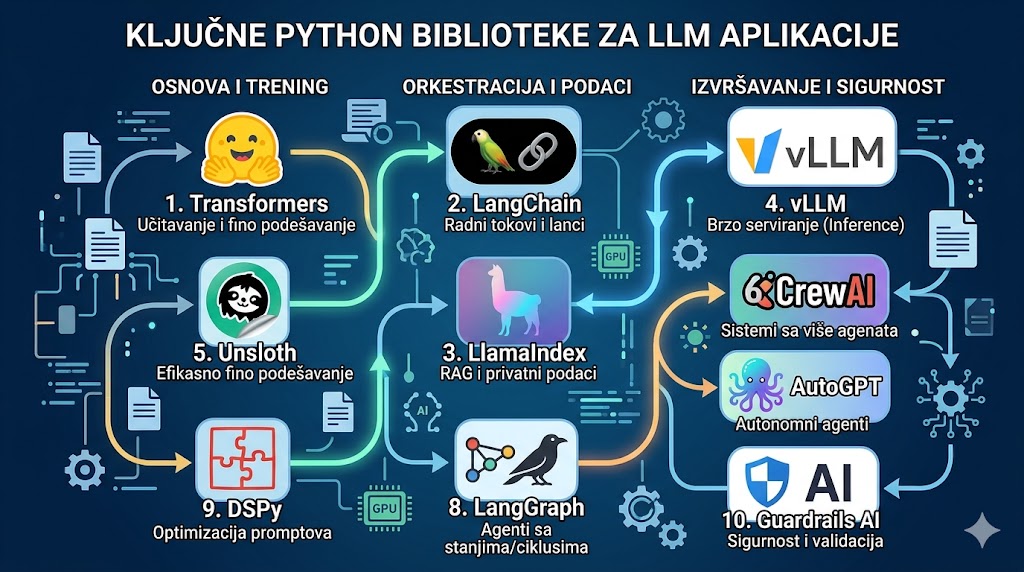 10 Python biblioteka za pravljenje LLM aplikacija