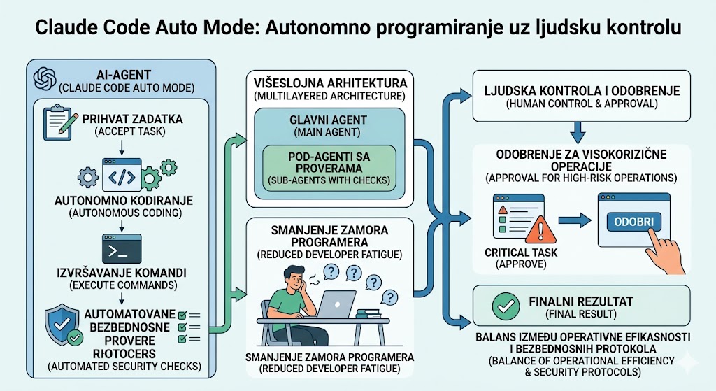 Claude Code Auto Mode: Autonomno programiranje uz ljudsku kontrolu